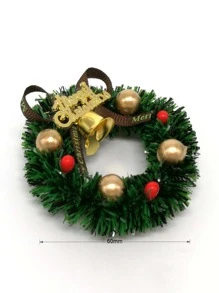 1pc Christmas Wreath Design Decoration Craft Best Gifts Birthday - Multicolor - View 5