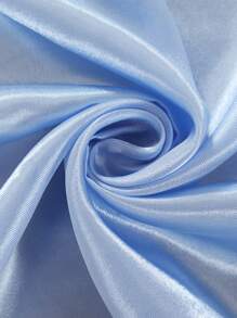 Solid Single Panel Curtain - Blue - View 4