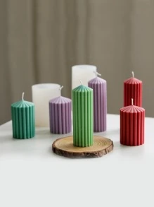 1pc Silicone Candle Mold, White Candle Silicone Mold For DIY - White - View 2