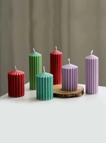 1pc Silicone Candle Mold, White Candle Silicone Mold For DIY - White - View 5