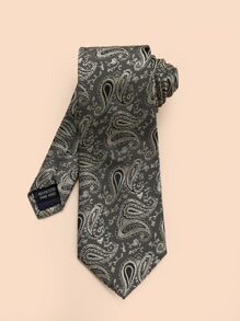 Men Paisley Pattern Tie - Multicolor - View 1