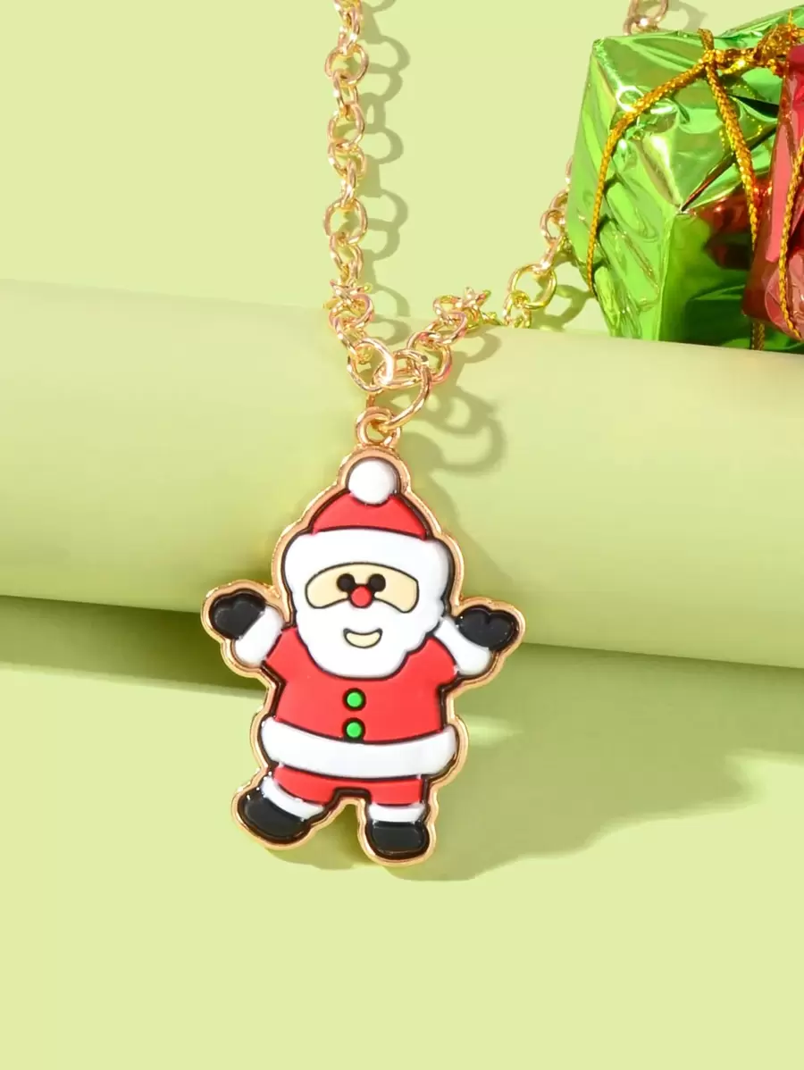 聖誕老人吊墜鏈式項鏈