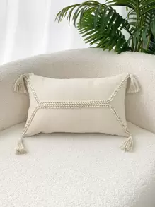 1入組編織花邊枕套或腰枕套套 - 米色 - 查看 8