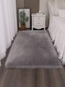 Tấm thảm mờ rắn - Xám - Xem 5