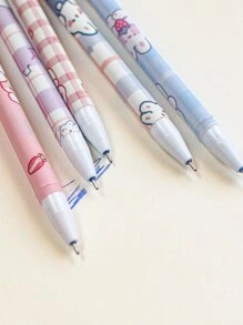 6入組卡通圖案中性筆 - 彩色 - 查看 4