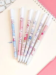 6入組卡通圖案中性筆 - 彩色 - 查看 5