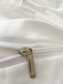 Floral Embroidered Duvet Cover Set Without Filler