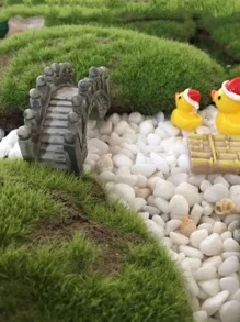 1 Pack Resin Stone Arch Bridge Micro Landscape Decoration Gardening Landscaping Decoration - Grey - View 3