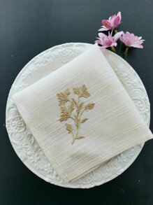 4 cái Khăn ăn vải thêu hoa - Nhiều màu - Xem 2