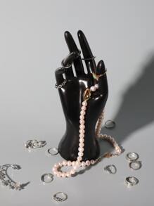 Giá trưng bày đồ trang sức thiết kế 1pc - màu đen - Xem 2