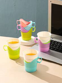 4入組隨機色杯子支架 - 彩色 - 查看 4
