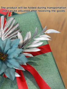 1pc Artificial Flower, Small Fan Leaf Twig - Suitable For DIY Wreath, Tabletop Decor, Wedding And Holiday Celebration, Table Decoration,Centerpieces,Artificial Flowers,Plastic Flowers - Multicolor - View 4