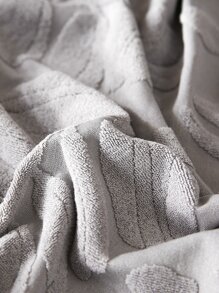 1入組樹葉提花有彈性沙發座套 - 淺灰色 - 查看 3