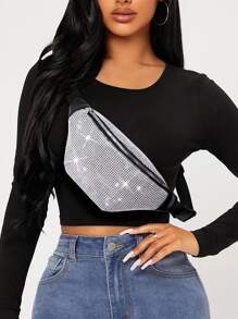 Riñonera minimalista - Plateado - Ver 1