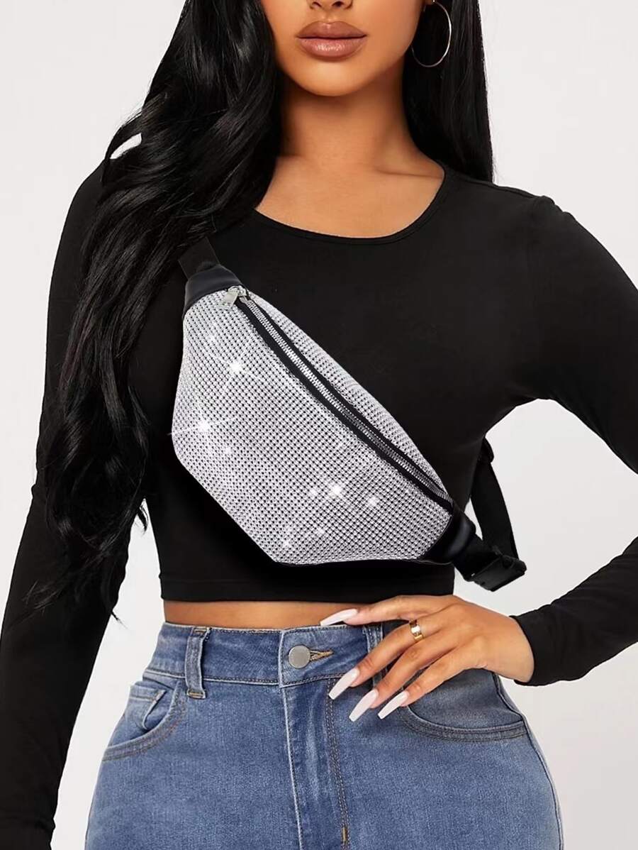 Riñonera minimalista - Plateado - Ver 1