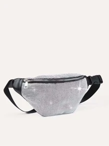 Riñonera minimalista - Plateado - Ver 2