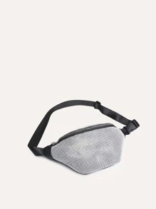 Riñonera minimalista - Plateado - Ver 3