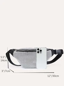 Riñonera minimalista - Plateado - Ver 6