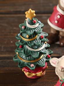 1 đồ trang trí cây thông Noel bằng nhựa, đồ trang trí để bàn, đạo cụ tạo cảnh - Nhiều màu - Xem 2