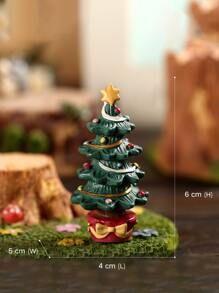 1 đồ trang trí cây thông Noel bằng nhựa, đồ trang trí để bàn, đạo cụ tạo cảnh - Nhiều màu - Xem 3