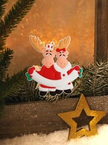 1 件创意时尚可爱驯鹿圣诞装饰挂饰 - 彩色 - 查看 4