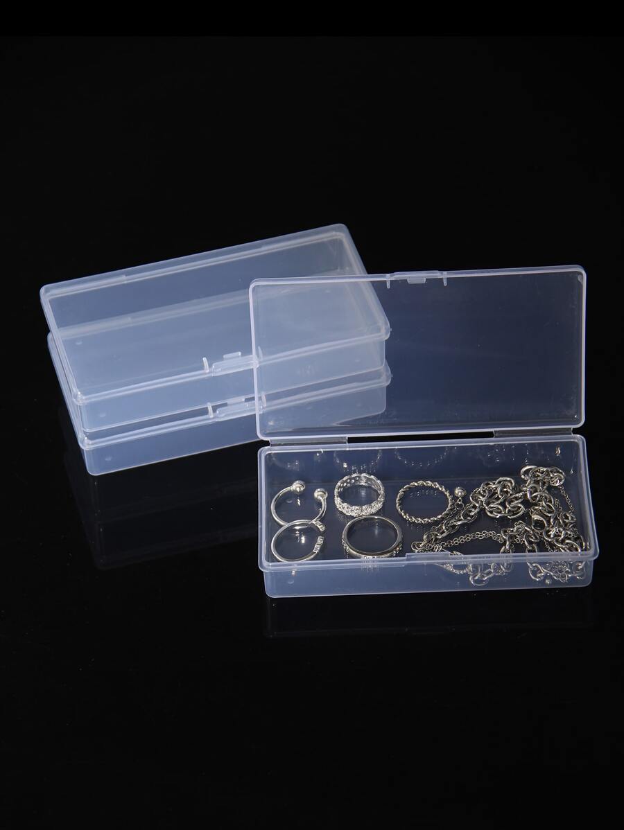Hộp lưu trữ đồ trang sức trong suốt 1pc - Trong sáng - Xem 1