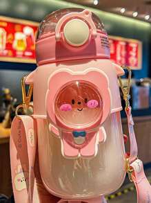 1入組熊裝飾平底無腳杯 - 彩色 - 查看 4