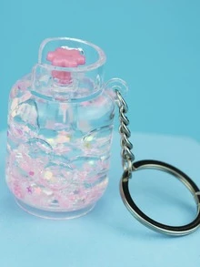 Llavero con diseño de botella - Rosa - Ver 1