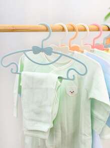 6pcs Bow Detail Random Color Clothes Hanger - Multicolor - View 1