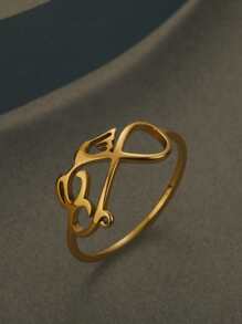 Infinity Decor Ring - Yellow Gold - View 1