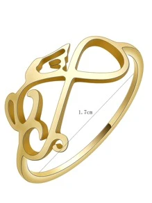 Infinity Decor Ring - Yellow Gold - View 4