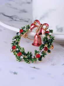 Navidad Broche Guirnalda con diamante de imitación - Multicolor - Ver 3