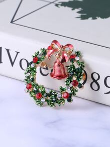 Navidad Broche Guirnalda con diamante de imitación - Multicolor - Ver 5