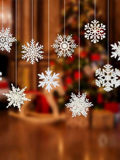 3pcs Snowflake Design Random Hanging Decoration