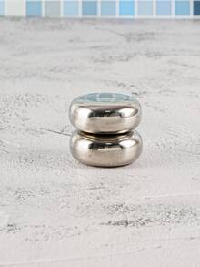 1 pieza reutilizable de acero inoxidable hielo cubo - Plateado - Ver 4