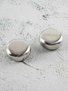 1 pieza reutilizable de acero inoxidable hielo cubo - Plateado - Ver 5