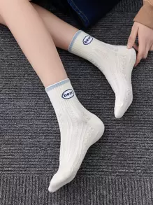 5pairs/pack Socks, Multicolor Breathable Comfortable Ladies' Socks - Multicolor - View 8