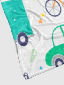 車圖案毯子 - 彩色 - 查看 3