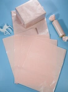 10pcs Plain Gift Wrapping Paper - Dusty Pink - View 1