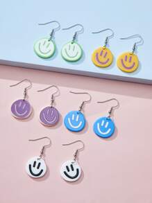 5對表情耳墜 - 彩色 - 查看 2