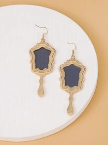 幾何耳墜 - 金黃色 - 查看 6