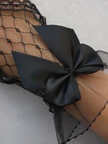 Party Bow Decor Fingerless Gloves Spider Valentine's Day Valentines