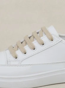 Phụ kiện giày Nữ màu trơn - Màu Khaki - Xem 3