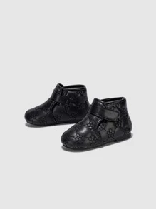 Girls Flower Embroidery Thermal Lined Snow Boots