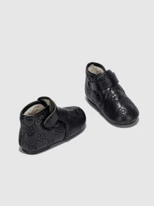 Girls Flower Embroidery Thermal Lined Snow Boots