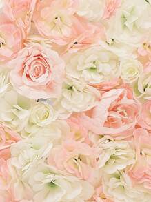 40*30厘米人造玫瑰花墙，适用于婚礼、房间、家居、圣诞装饰、情人节、礼物 - 彩色 - 查看 5