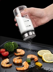 1pc Stainless Steel Spice Dispenser - Silver - View 4
