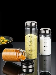 1pc Stainless Steel Spice Dispenser - Silver - View 6