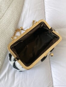 Bolso cuadrado esponjoso, suave y difuso con diseño de corazón de felpa con cierre de beso para niñas, mujeres, estudiantes universitarios, novatos y trabajadores administrativos para el trabajo, la oficina, los desplazamientos, para el otoño y el invierno, el invierno cálido, al aire libre