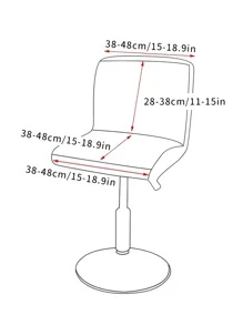 Tie Dye Ghế ăn Slipcover - Xám - Xem 3